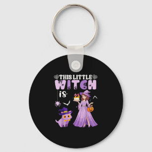 This little witch is 23 years old birthday key ring