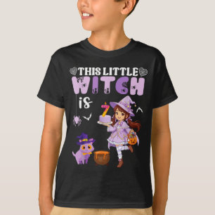 This little witch is 7 years old birthday T-Shirt