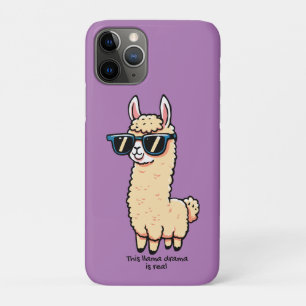 This Llama Drama Is Real quirky pose in sunglasses iPhone 11 Pro Case
