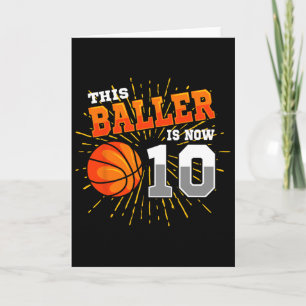 This Ller Is Now 10 Sketll 10th Birthday Party  Card