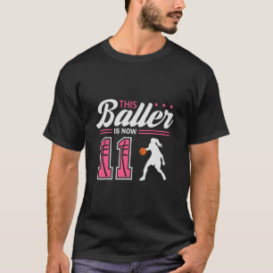 This Ller Is Now 11 Year Old Sketll 11th Birthday  T-Shirt