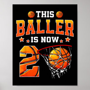 This Ller Is Now 2 Sketll Kids Boys Girls 2nd Birt Poster