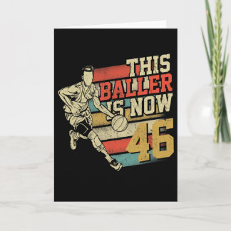 This Ller Is Now 46 Gift For 46th Birthday Sketll  Card