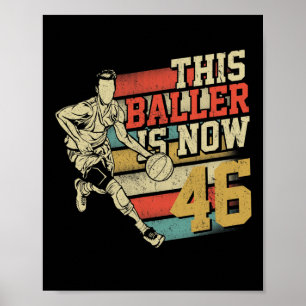 This Ller Is Now 46 Gift For 46th Birthday Sketll Poster