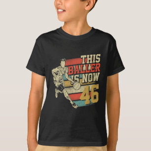 This Ller Is Now 46 Gift For 46th Birthday Sketll T-Shirt