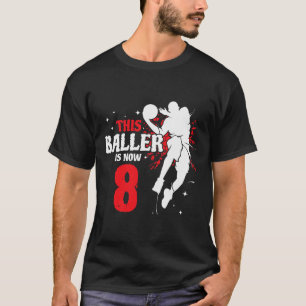 This Ller Is Now 8 Birthday Sketll Lovers T-Shirt