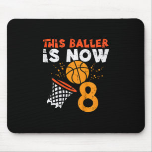 This Ller Is Now 8 Sketll 8th Birthday Bday Boys K Mouse Mat