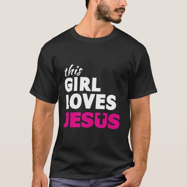 This Loves Jesus Faith Based Quote Christian T-Shirt (Front)