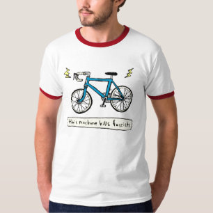 this machine kills fascists (blue) T-Shirt