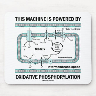 This Machine Powered By Oxidative Phosphorylation Mouse Mat