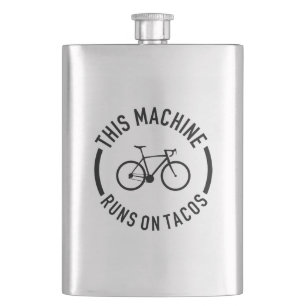 This Machine Runs On Tacos Hip Flask