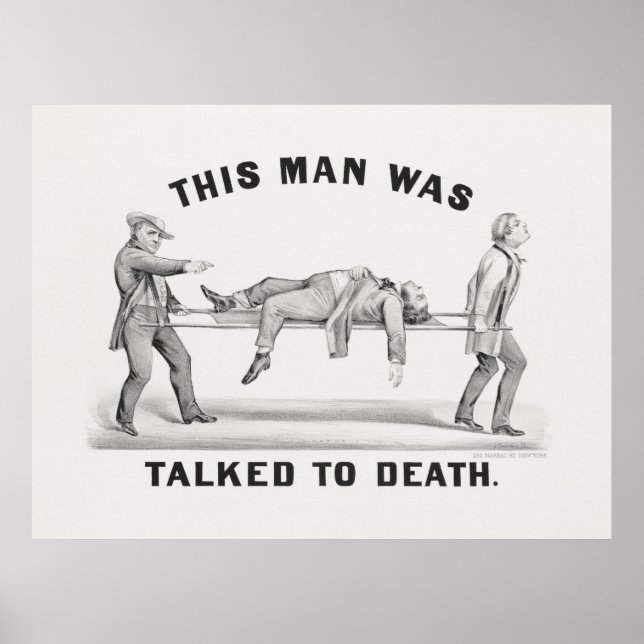 This man was talked to death (1873 poster (Front)