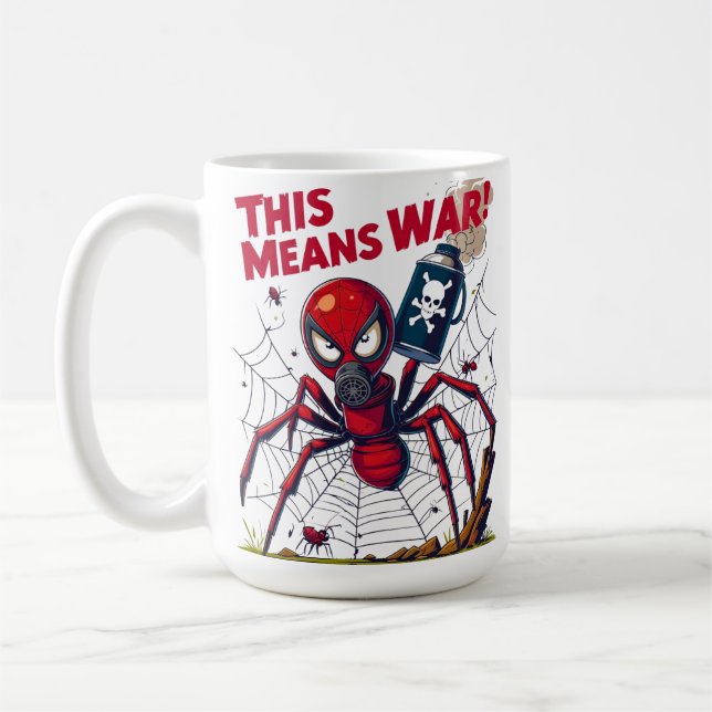 This Means War! – Spider’s Revenge Coffee Mug (Left)