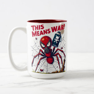 This Means War! – Spider’s Revenge Two-Tone Coffee Mug