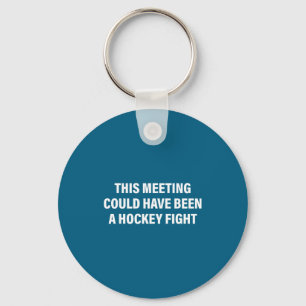 This Meeting Hockey Fight Controversy Key Ring