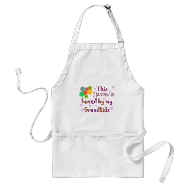 This memaw loved by my grandkids standard apron (Front)