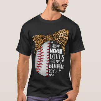 This Memaw Loves Her Baseball Boy Mother's Day Leo T-Shirt