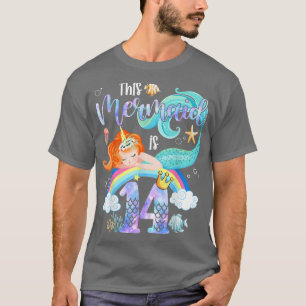 This Mermaid Is 14th Birthday Girls Unicorn Magic T-Shirt