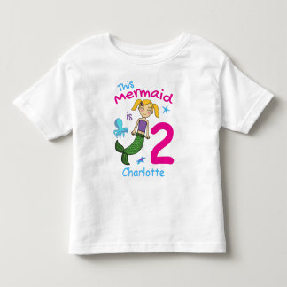 This Mermaid Is 2 Editable Name T-Shirt
