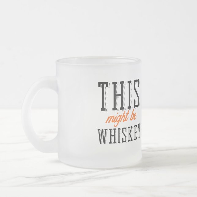 This might be whiskey frosted glass coffee mug (Left)