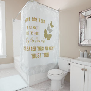 This Moment Quote Shower Curtain