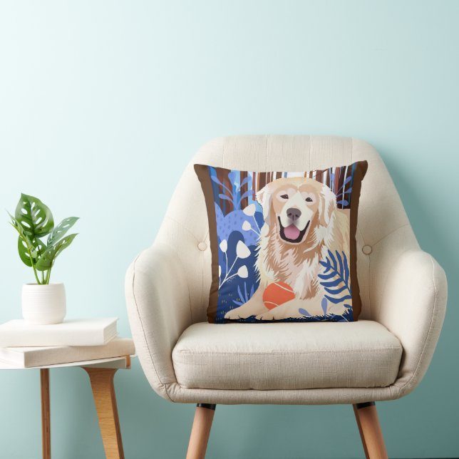 THIS MUCH IS TRUE Golden Retriever Pillow (Chair)