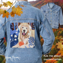THIS MUCH IS TRUE Golden Retriever stylish denim