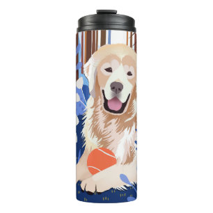 THIS MUCH IS TRUE Golden Retriever thermal tumbler