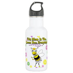 This Mum Is The Queen Bee Everyday Bee & Flowers 532 Ml Water Bottle