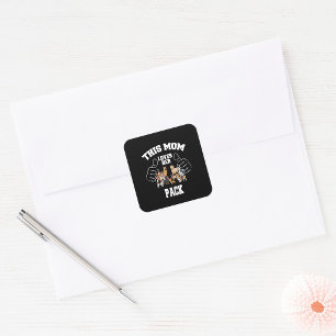 This Mum Loves Her Pack Square Sticker