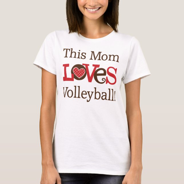 This Mum Loves Volleyball T-Shirt (Front)