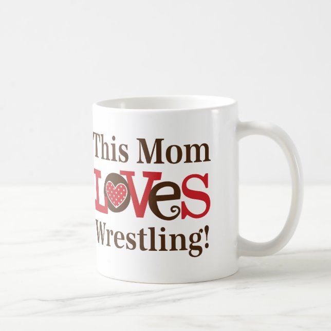 This Mum Loves Wrestling Coffee Mug (Right)