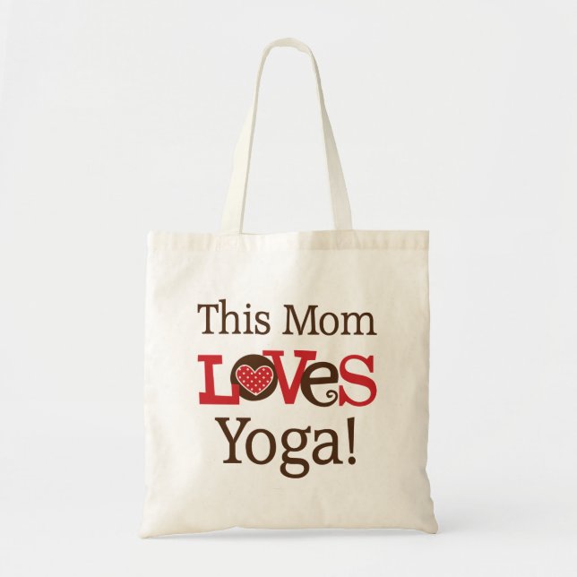 This Mum Loves Yoga Tote Bag (Front)