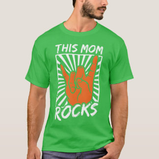 This Mum Rocks Best Mum Mother Rock And Roll vinta T-Shirt