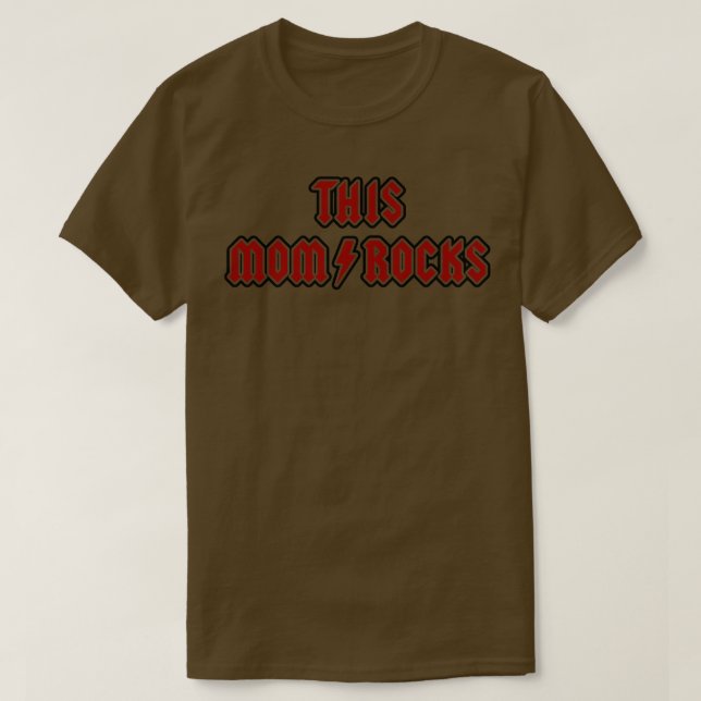This Mum Rocks T-Shirt (Design Front)