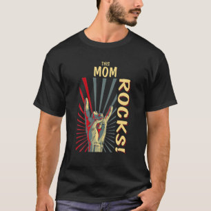 This Mum Rocks Vintage Retro Concert 70S 80S Funny T-Shirt