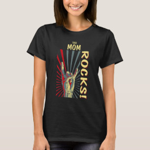 This Mum Rocks Vintage Retro Concert 70s 80s Funny T-Shirt