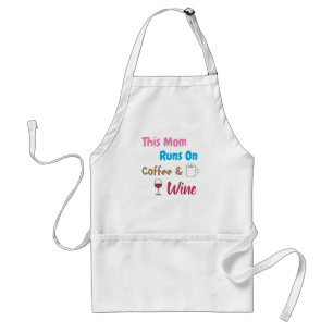 This Mum Runs On Coffee And Wine Standard Apron
