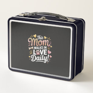 This Mum Walks in Love Daily - Pet Mum Life Metal Lunch Box