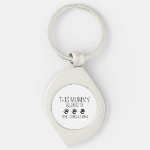 This Mummy Belongs, Custom Mama , Personalised Mum Key Ring