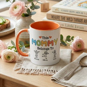 This Mummy Belongs To Bright Family Artwork Mug