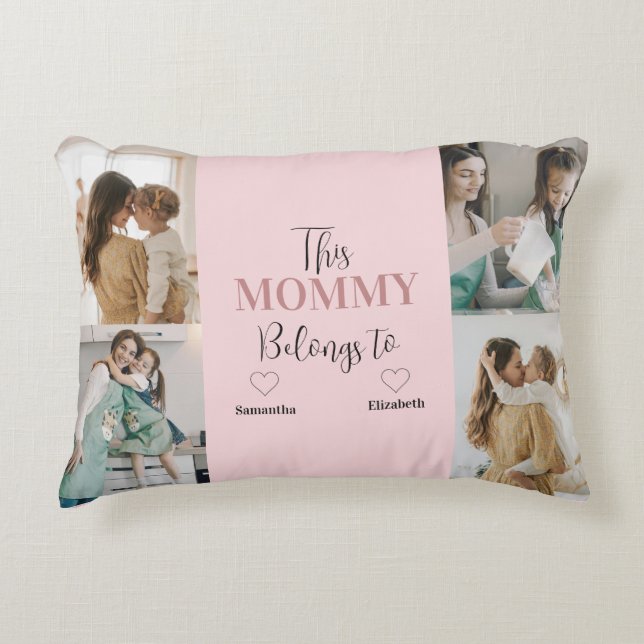 This Mummy Belongs To – Personalised Accent Pillow (Front)
