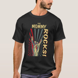 This Mummy Rocks Vintage Retro Concert 70S 80S Fun T-Shirt
