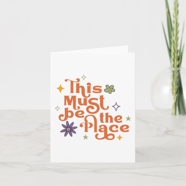 This Must Be The Place Card (Front)