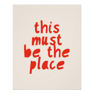 This Must Be The Place Poster