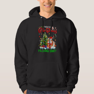 This My Christmas Pajama Guinea Pig Scarf Santa Ha Hoodie