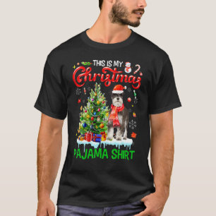 This My Christmas Pajama  Miniature Schnauzer Sant T-Shirt