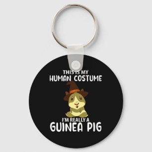 This My Human Costume I'm Really Guinea Pig Funny  Key Ring