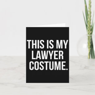 This my Lawyer Costume funny halloween shirt gift Card