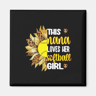 This Nana Loves Her Softll Girl Softll Grandma Nan Magnet